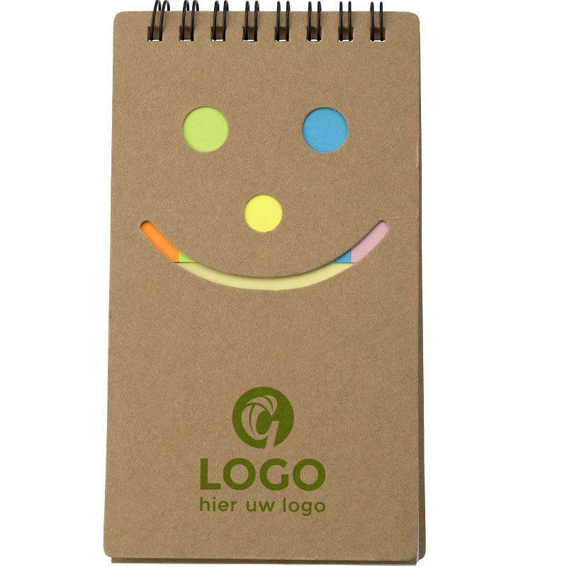 Notebook with smiley | Eco gift